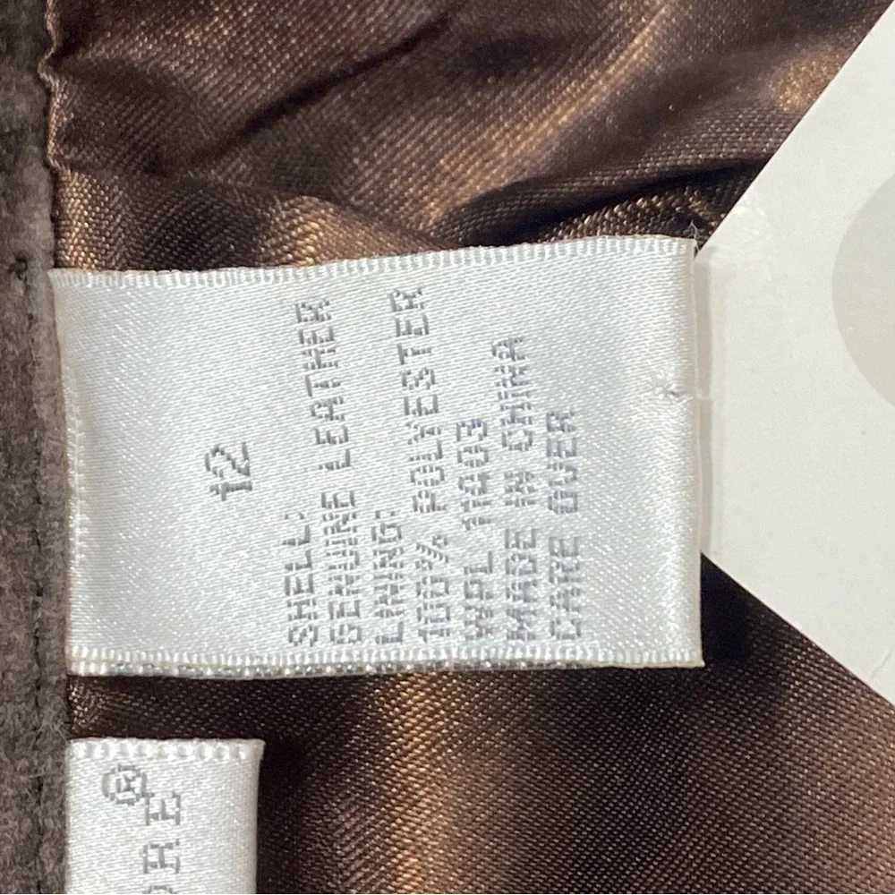 Preswick and Moore, Long, Suede Leather-Skirt Size 12 - Picture 4 of 6